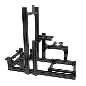 لعبة قيادة الواقع الافتراضي الأكثر مبيعًا في ملف تعريف من المنزل <span class=keywords><strong>Diy</strong></span> T5 أسود ألومنيوم بأكسيد البثق سيم منصة سباق قمرة القيادة - Product Image 2