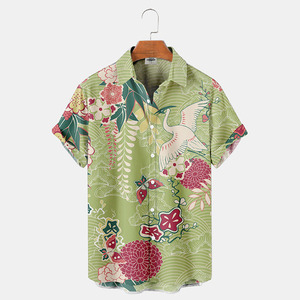 RNSHANGER verano <span class=keywords><strong>hombres</strong></span> pájaro <span class=keywords><strong>disfraces</strong></span> vacaciones Vintage camisa hawaiana <span class=keywords><strong>para</strong></span> <span class=keywords><strong>hombres</strong></span> 3D Animal patrón Casual blusa <span class=keywords><strong>para</strong></span> hombre - Product Image 4