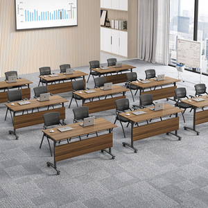 Modular Wood Foldable Conference Room <strong>Table</strong> Set Meeting Training Room <strong>Table</strong> <strong>Table</strong> De Runion Pliable <strong>Mesa</strong> De Conferencia - Product Image 5