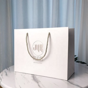 Sac en papier kraft écologique, recyclable, portable, imprimé avec logo, prix avantageux, pour shopping, cadeaux, plats à emporter, emballage de détail - Product Image 6