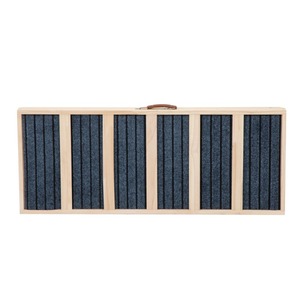 Rampa per animali domestici in legno lunga 39 ", rampa pieghevole per gatti con regolazione dell'altezza da 16.3" a 24 "e tappetino antiscivolo per divano letto, naturale - Product Image 4