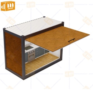 Portable Cafe Bar Shop Container Casas prefabricadas desmontables Flatpack 40Ft Prefabricado Home Modular Store Restaurante - Product Image 1