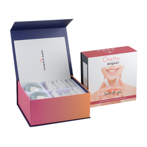 Biểu Tượng Tùy Chỉnh Mang Nhãn Hiệu Cứng Nhắc Gói Quà Tặng Tái Chế Răng Chỉnh Hình Răng Đóng Gói Hộp Rõ Ràng Nha Khoa Giấy Aligner Hộp Bao Bì - Product Image 2