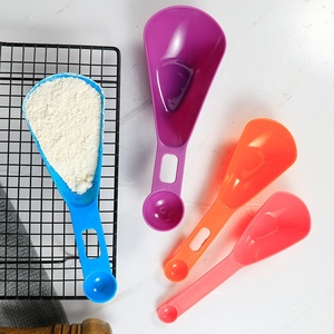 Outils de cuisson épaissi Double échelle cuillère cuisine bébé <span class=keywords><strong>lait</strong></span> en <span class=keywords><strong>poudre</strong></span> café gramme cuillère à mesurer Pet chien nourriture chat nourriture cuillère - Product Image 3