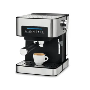 Automatic Espresso Coffee Machine Coffee Maker with Milk Frother Cafetera Cappuccino Hot Water Steam