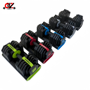 CZFIT Hot Sale High Quality Adjustable Hex Rubber Coated Dumbbell Barbell Home <b>Strength</b> <b>Training</b> Fitness Equipment Set Unisex . - Product Image 5