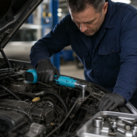 Nouvelle clé à cliquet électrique sans balais 21V à couple élevé avec batterie au lithium, 100 Nm, modèle robuste pour la réparation automobile