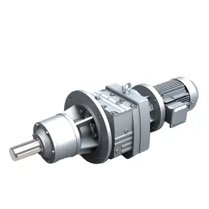 Highly Modular Flange-Mounted Helical Geared Motor W/Extended Bearing House