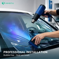 Película para Parabrisas Camaleón 72% VLT Azul Pálido Iridiscente, Tinte para Vidrio Delantero de Auto, IR 99% UV 99%, Película Solar de 2mil, Venta al Por Mayor