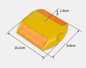 Заводская Прямая поставка, высоковидимый пластиковый отражатель, дорожный Отражатель из АБС-пластика, Красный отражатель, дорожный отражатель, пластиковый отражатель, 3 м дорожный отражатель - Product Image 1