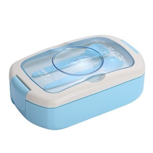 Portable Plastic Children's 2-piece <strong>Lunch</strong> <strong>Box</strong> Set <strong>Lunch</strong> <strong>Box</strong> and Water Cup Set <strong>with</strong> Cutlery for Picnic Camping - Product Image 5
