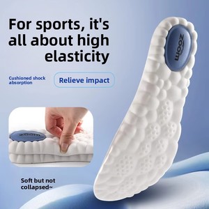 Customizable 4D Blue Cloud Insole Ice Feeling Breathable Sweat Anti-odor Sports Leisure Comfortable PU Insole - Product Image 5