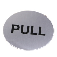 Fourniture de plaques de signalisation pour porte de toilette auto-adhésives en acier inoxydable de 3 pouces