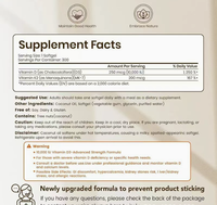 300 capsules molles de Vitamine D3 et K2 avec huile de coco, complément alimentaire naturel pour adultes, soutien immunitaire, complexe D&K 2-en-1