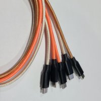 Câble USB C vers USB C de charge rapide PD60W en nylon tressé de qualité supérieure, longueur courte