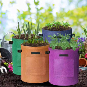 Fournitures de jardin, <span class=keywords><strong>pot</strong></span> de culture de bleuets de 4/7/10 gallons, pots de culture de plantes colorés pour enfants, jardin - Product Image 3