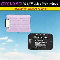 Transmetteur vidéo FPV CYCLONE 5.8G 1.6W VTX 48 canaux, puissance réglable, contrôle OSD MMCX, longue portée pour drone de course FPV et avion à voilure fixe