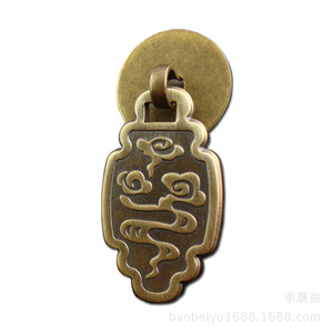 Xiangyun Pure <b>Copper</b> Cabinet Handle Cloud Pattern Chinese Style Surface Decoration Drawer Hardware Durable Polishing - Product Image 5