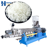 Ligne de production industrielle d'extrusion de riz artificiel fortifié, usine de transformation de riz instantané reconstitué à vendre