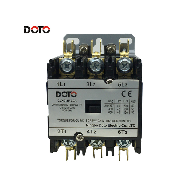 AC Contactor CJX9-3P 30A 3 Pole 240V 480V 600V 50/60Hz CE  for HVAC Refrigeration