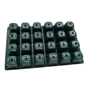 24 cells plastic seed planting insert plug tray, soil and hydroponics plant growing plug nursery trays