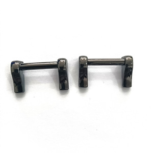 Cierre de arco oblicuo para bolsos, hebilla metálica de color gris plomizo y oro claro para bolsos y accesorios, alta calidad - Product Image 3