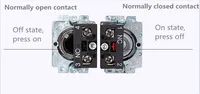 Vente directe usine – Bouton-poussoir momentané en alliage 22 mm, 10A 240V~, circulaire plat, pour panneau, NC/NO XB2-BA31 XB2-BA42 ZB2-BE101C 102C