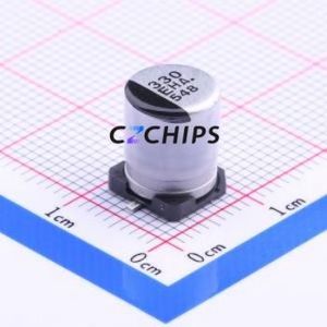 ตัวเก็บประจุอิเล็กโทรไลต์อะลูมิเนียมแบบ SMD รุ่น EEEHA1E331UP ขนาด D8xL10.2 มม. ความจุ 330uF ค่าความคลาดเคลื่อน 20% แรงดัน 25V กระแสไฟ 180mA-120Hz - Product Image 1
