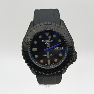 Reloj Mecánico de Buceo SEILOCE con Correa de Goma Resistente al Agua 5 Bar, Reloj de Buceo Automático para Hombre - Product Image 1