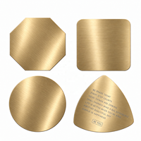 Sous-verres personnalisés en acier inoxydable, gravables au laser, formes multiples avec support en EVA pour café, bar, restaurant