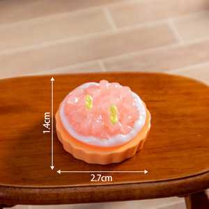 Coque de téléphone 3D DIY Accessoires de pince à cheveux Gâteau dessert aux fruits simulé avec colle à la crème Petits breloques en résine pour la rentrée des classes - Product Image 6