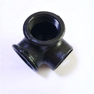 Raccord de tuyauterie en fonte malléable à 3 voies, coude à 90 degrés, 1 pouce, pour la décoration intérieure - Product Image 3