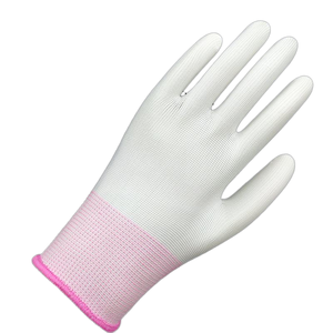 Venta al por mayor de fábrica Guantes de punto de poliéster blanco Protección laboral Guantes de algodón blanco Guante de seguridad laboral de algodón - Product Image 4