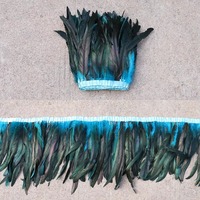 Promotion : Plumes de queue de coq naturelles teintes directement, 35-40 cm, pour costumes de carnaval, robes et décorations