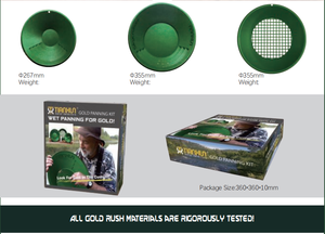 ชุดค้นหาทองคำ BIBO XEAST Green Gold Panning Kit พร้อมตะแกรงตรวจจับโลหะ ชามพลาสติก ABS กันน้ำ IP68 ใช้งานง่าย รับประกัน 1 ปี สำหรับเด็กและผู้ใหญ่ - Product Image 6