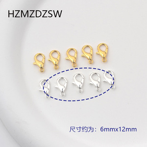 Ensemble de composants de bijouterie rouge vif en alliage, fermoir mousqueton 12 mm, anneau ouvert 5 mm, accessoires DIY pour la création - Product Image 2