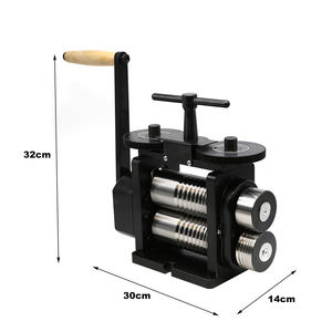 Tasanol TS-R6F 130x65mm Vollflache Manuelle Stahl-Walzmaschine Schmuckherstellungswerkzeug Metall-Handwalzwerk - Product Image 4