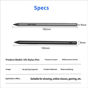 Dual Buttons USI 2.0 Stylus <b>Pen</b> for Lenovo IdeaPad Duet HP Chromebook ASUS Flip Samsung Galaxy Active Digital Touch Pencil - Product Image 4