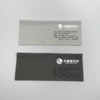 Chiffon de nettoyage en microfibre avec logo personnalisé de haute qualité pour lunettes estampage à l'argent produit d'entretien d'essuyage de marque privée