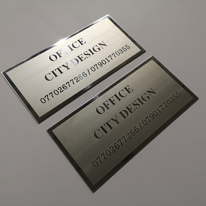 Plaque de bureau avec Logo gravé en acier inoxydable, Logo <span class=keywords><strong>personnalisé</strong></span> bon marché de mm - Product Image 6