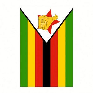 ธงประดับรูปธงชาติแอฟริกา ทำจากโพลีเอสเตอร์สำหรับใช้งานกลางแจ้ง ประเทศซิมบับเว เหมาะสำหรับตกแต่งงานเทศกาลประจำชาติ - Product Image 3