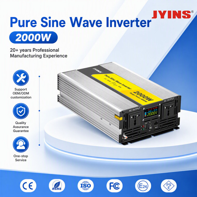 High Frequency Single Phase Pure Sine Wave Power Inverter 1kW to 6kW DC/AC 90% Efficiency for Home
