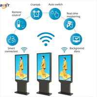 Sistem Digital Signage Android Pintar yang Dapat Disesuaikan untuk Kontrol 3D/Menu/Jalan untuk Toko Ritel, Restoran, Tempat Parkir-40-55 inci Animasi