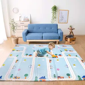 Factory Price Custom Waterproof Educational Babies Crawl 1.5cm Fold Xpe Foam Large Baby Play Mat for Baby Child