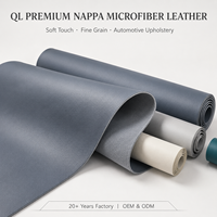 Série QL - Revêtement de siège auto en microfibre PU Nappa de qualité supérieure, respectueux de l'environnement, toucher doux, couleurs personnalisées, OEM ODM