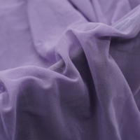 40d nylon 4 vías estiramiento malla sólida tela de punto tela de malla desnuda rollo de tul para vestido de boda