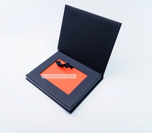 Wholesale Magnetic Credit Card Holder Gift Box Cards Packaging Book Shape Box