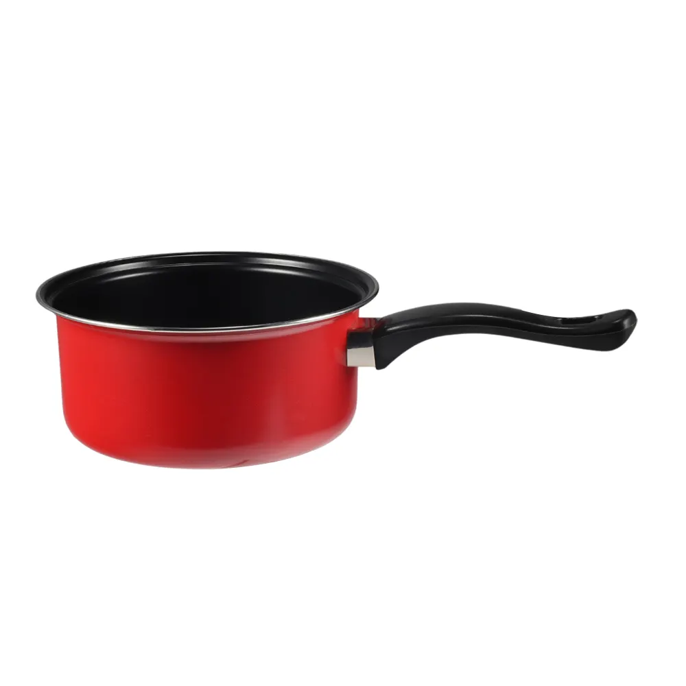 Kitchen Cookware Dia. 16 Non-Stick Saucepan Soup Pan Cooking Pots With Glass Cover Polish Finished