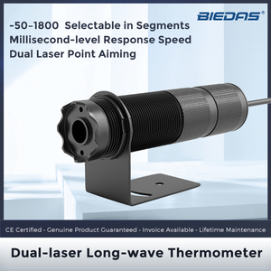 Sensor Suhu <span class=keywords><strong>IR</strong></span> Laser Ganda BIEDAS BYD-F120A -50-1200C 4-20mA Bersertifikat CE untuk Pemrosesan Plastik, Termometer Non-kontak - Product Image 2