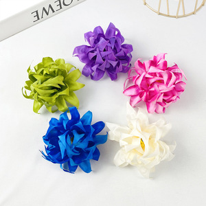 Tête de chrysanthème flamboyant en soie de 12 cm de diamètre pour décoration de mariage, accessoire de coiffure DIY - Product Image 3
